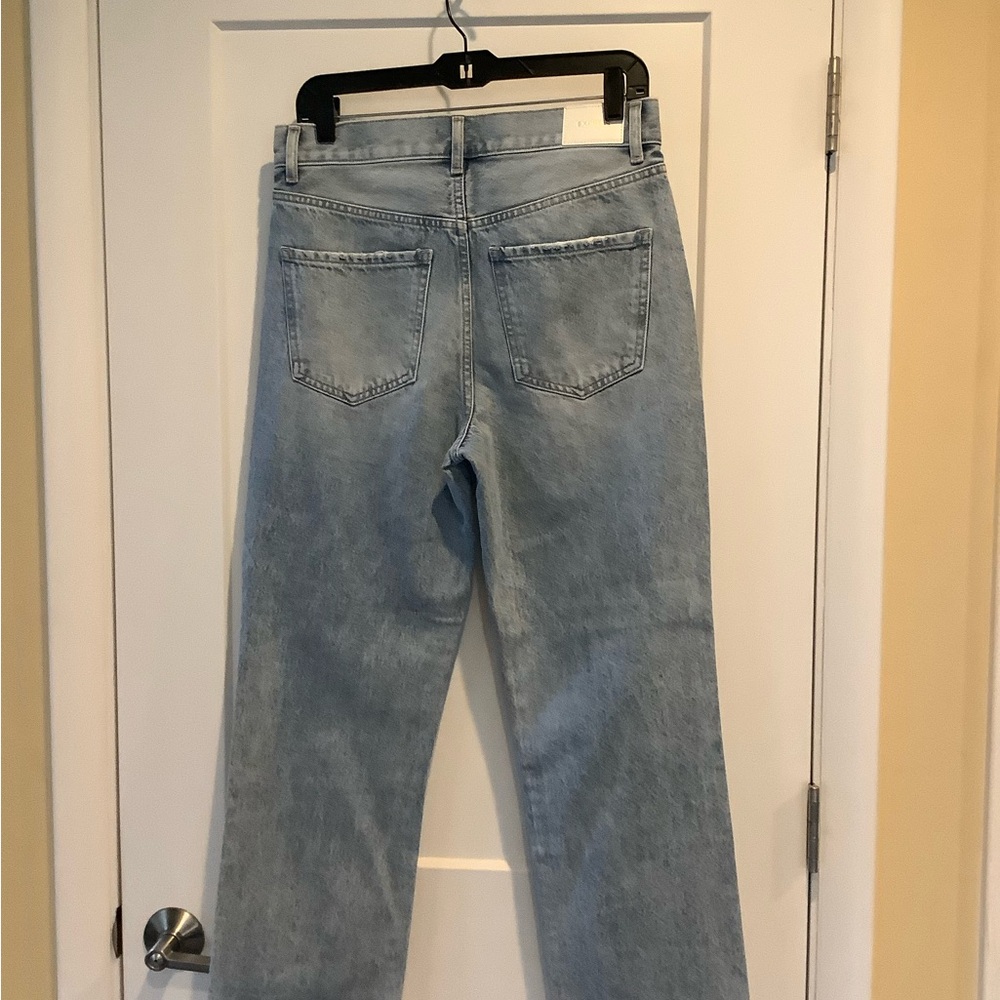 Express Light Blue Ankle Distressed Jeans - Picture 2 of 8